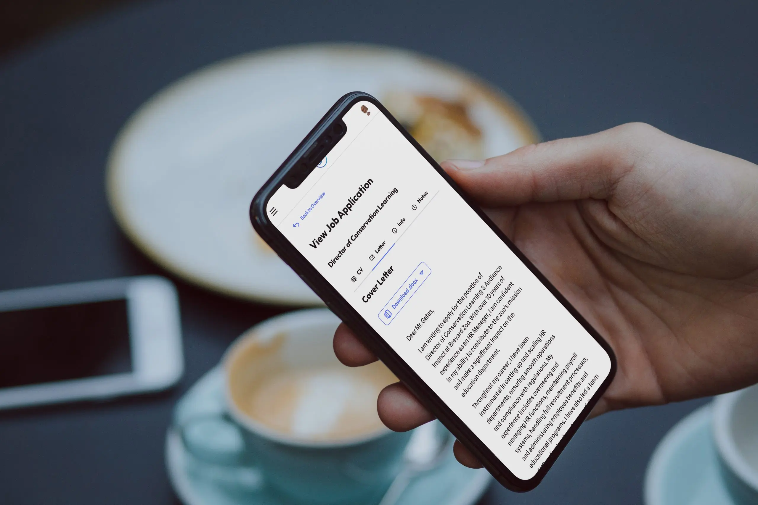 Interface de l'application mobile du générateur de CV ResuFit AI